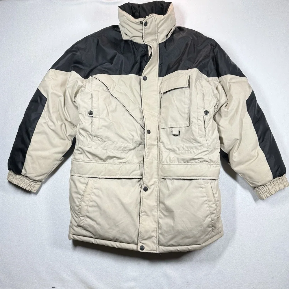 Bear Force Reversible Parka Mens M Insulated Winter Coat Utility Colorblock